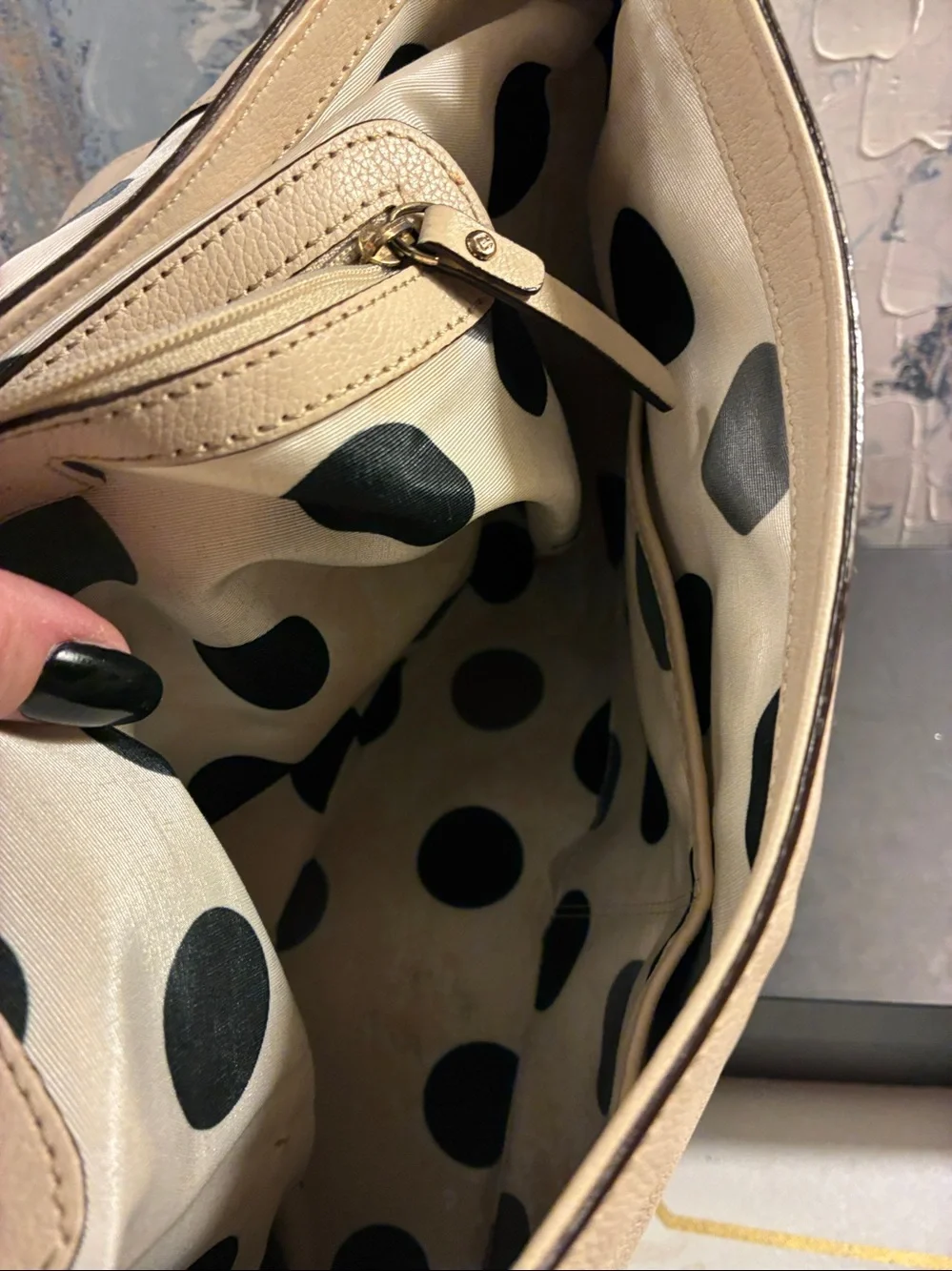 Genuine Kate Spade Chester Street Miri Leather Shoulder Bag with Chain-Detail